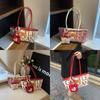 Small Bear Letter Bag Women Large Canvas Casual Commuting Bag For School And Work