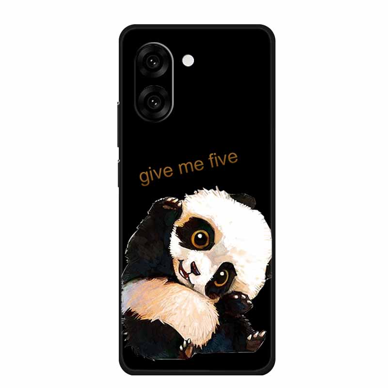 Black Silicone Case For OnePlus Nord CE5 Case One Plus Nord CE 5 Cartoon Cat Soft Back Cover For OnePlus Ace 5 Racing Phone Case