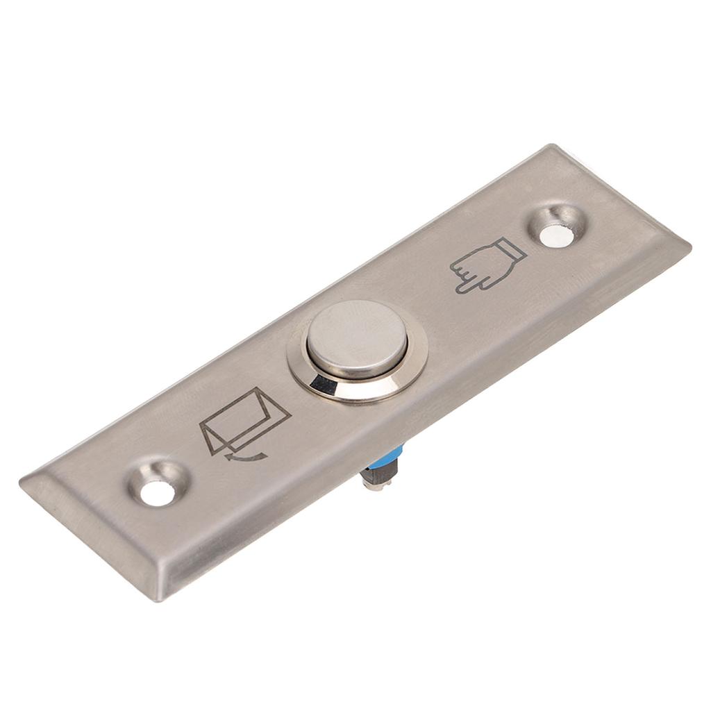 Door Access Control Switch Exit Press Button Stainless Steel Brushed Automatic Reset for Indoor