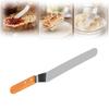 Smooth Flat Blade Cake Spatula Stainless Steel Blade Palette Knife Bread Jam Spreading