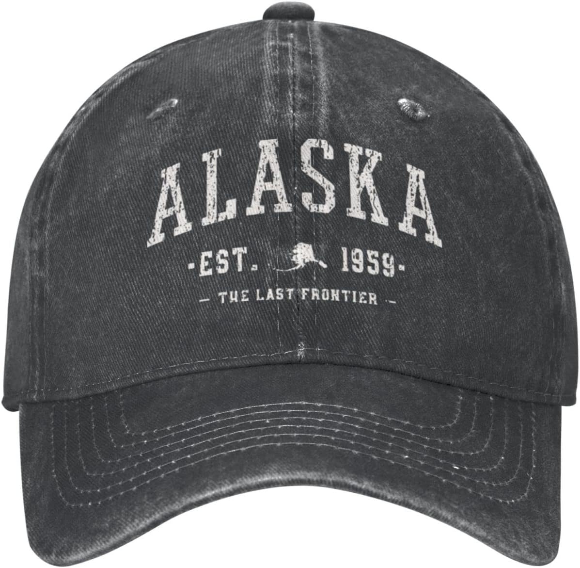 

Alaska Est 1959 Baseball Cap Unisex Sun Washed Dad Cowboy Trucker Hat Adjustable Cap& 8Y