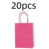 Candy Colorful Shopping Bags 10PCS Kraft Paper Gift Candy Bag Colored Hand-held Paper Bags Wedding Party Decoration Gift