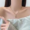 Yuxi's Elegant Ruyi Abacus Pendant Necklace: Trendy, Luxurious Clavicle Chain for Women & Girlfriends