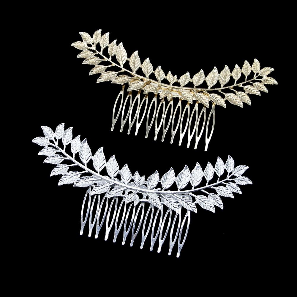 Greek Hair Band Hair Jewelry Wedding Accessories Women Headpiece Bridal Hair Comb Metal Leaf