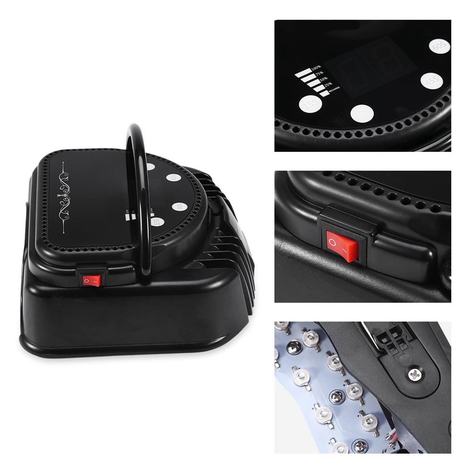 

Беспроводная перезаряжаемая светодиодная лампа для сушки ногтей с интеллектуальным датчиком маникюрные инструменты US PLUG