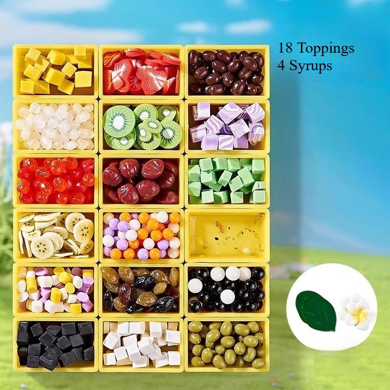 Diy Mini Dessert Craft Kit Pretend Play Sugar Art Hanging Ornament Toy For Girls Creative Role Play Birthday Gifts Non-Edible
