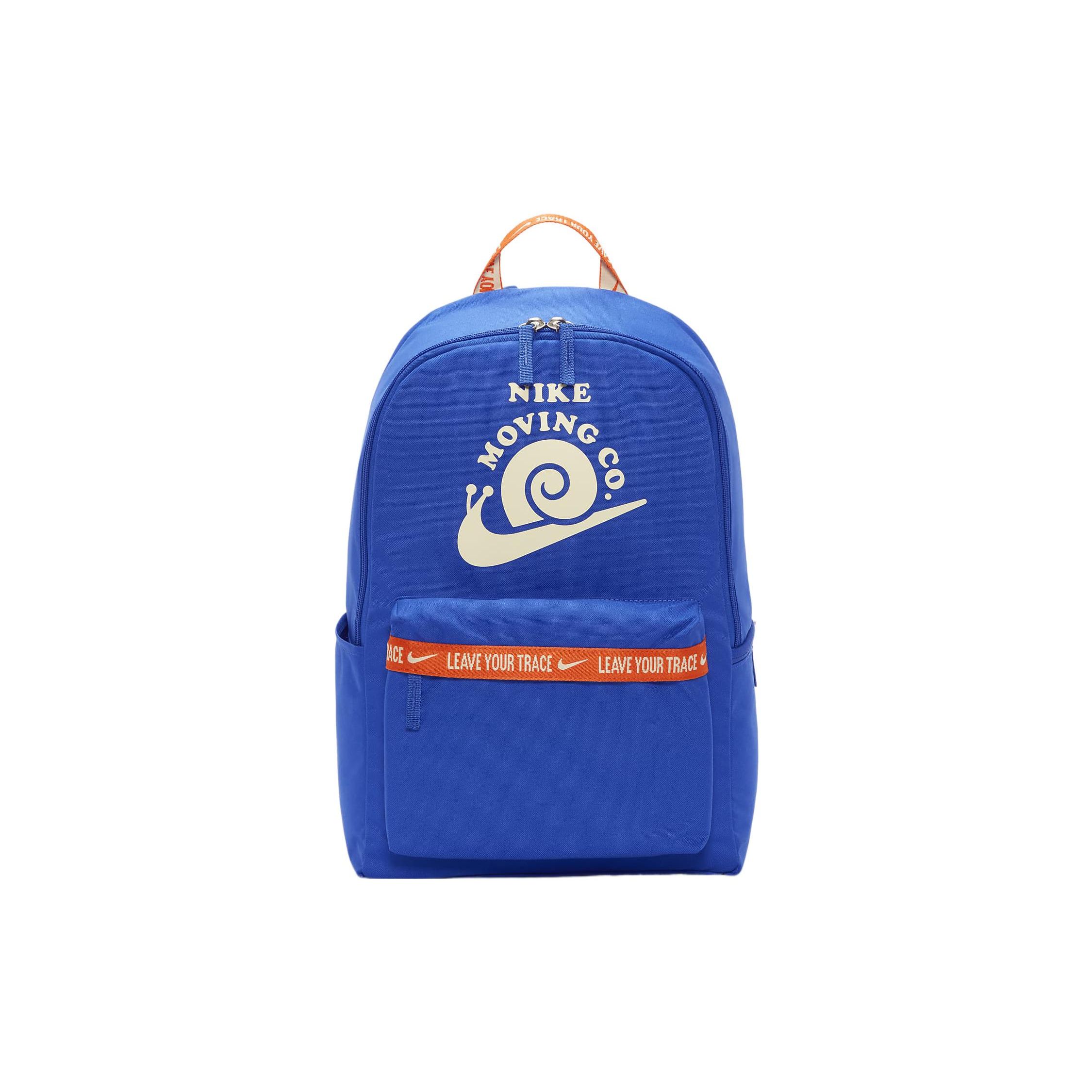 Nike Heritage Sports Casual Polyester Backpack Unisex backpack Blue DV6070-405 Blue
