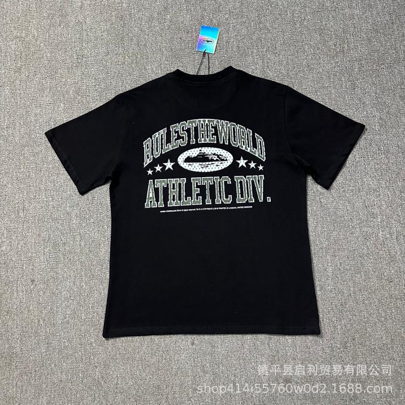 New High Street Corteiz Alcatraz Fun Letter Print Men's and Women's Casual Short Sleeve T-Shirt
