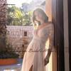 Lakshmigown Bohemian Brautkleid Spitze Langarm Sexy Brautkleid Open Back 2022 Vestidos Strand Brautkleider Side Split