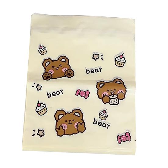20Pcs Cartoon Animal Car Garbage Bag Stick-On Disposable Auto Trash Bag Waterproof Leakproof Camping Travel Office Home Car Vomit