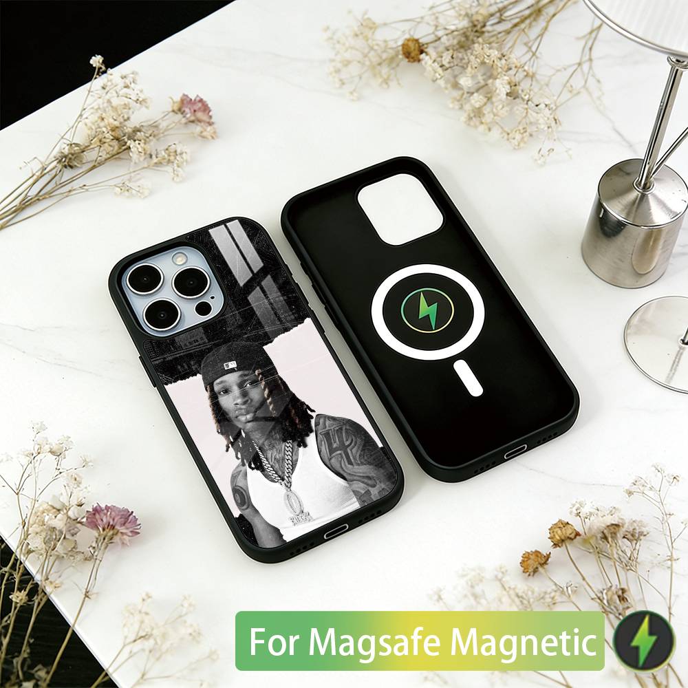 R-Raper K-King Von Phone Case For iPhone17,16,15,14,13,12,11 Plus,Pro Magnetic with Magsafe Wireless Charging