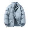 Winter Padded Jacket with Stand Thick Cold Weather and Perfect for and Outdoor Activities Men's Collar, Outerwear, Double-Layer Design,