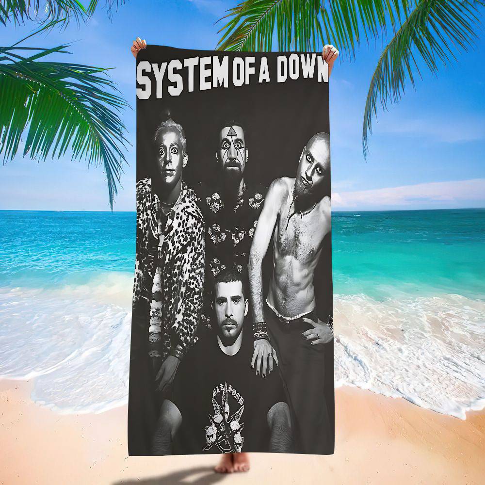 Band S-Systems of A Down Microfiber Beach Towel Absorbent Quick dry Soft Yoga Swimming Resort Mountain Climbing Towel