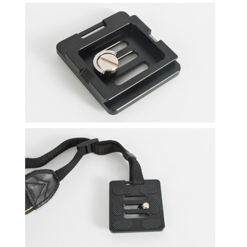 Aluminum Quick Release Plate with 6 AntiSlip Feet Pad for Tripod Ball Head Tripod Adapter Plate For Arca Tripods