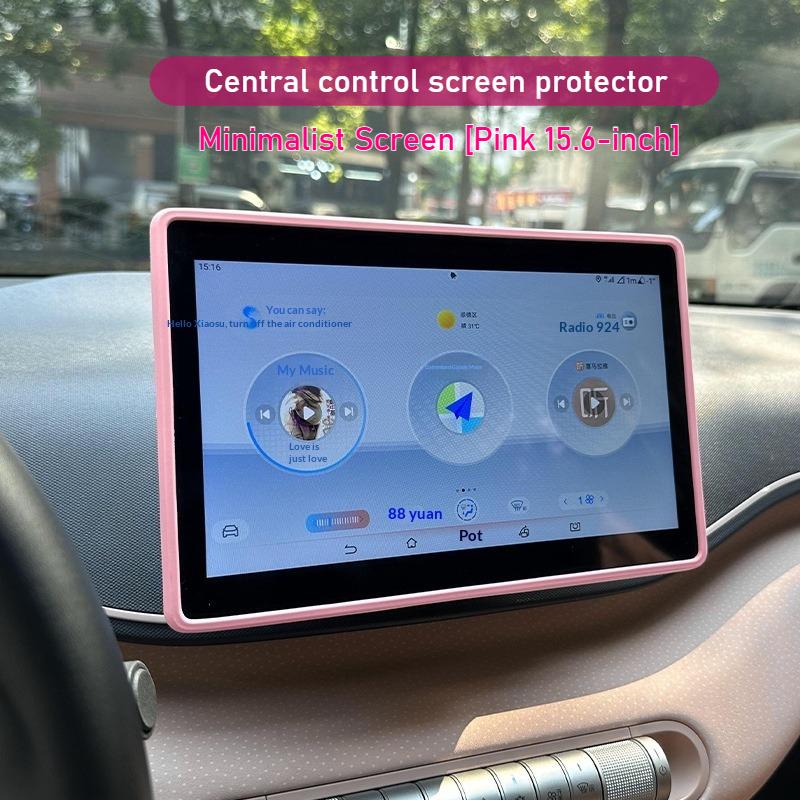For BYD Han Qin Tang Song Haiou Seal Yuan Plus Car Silicone Screen Protector Frame Navigation Screen Anti-bump Protective Case