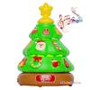 Christmas Automatic Rotating Bubble Machine with Light DIY Ddecorative Sticker Christmas Tree Music Box Holiday Decor for Kids