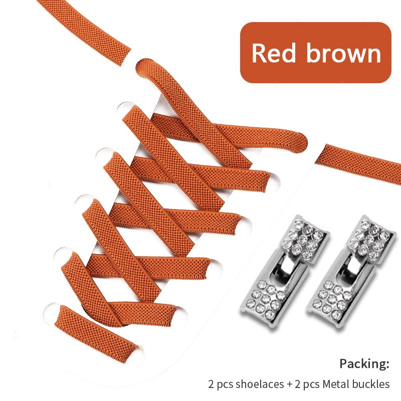No Tie Shoe Laces Luxurious Diamond Cross Locks Shoelaces Without Ties Elastic Shoe Laces Sneakers Kids Adult Shoes Accessories