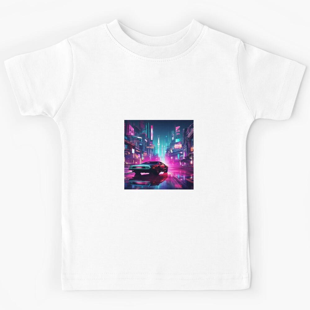 Cyberpunk Utopia / Neon Sci-Fi / Dystopian Futures / Pixel / Cyberpunk 2077 Kids T-Shirt 120