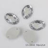 Round Multi-Faceted Acrylic Rhinestones with Double-Hole Flat-Back for Jewelry Accessories