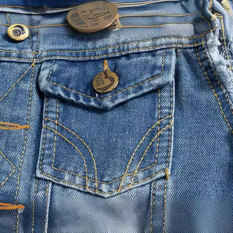 Large Size Slim Trend Men's Denim Vest Men's Light Blue Vest Waistcoat Ripped Denim Vest