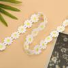 Tessuto di Pizzo Bianco Ricamato con Fiori di Margherita, Larghezza 2,5/3,5CM, Nastro di Pizzo, Colletto per Abito, Cappello, Accessori per Capelli, Rifinitura per Cucito, Decorazione