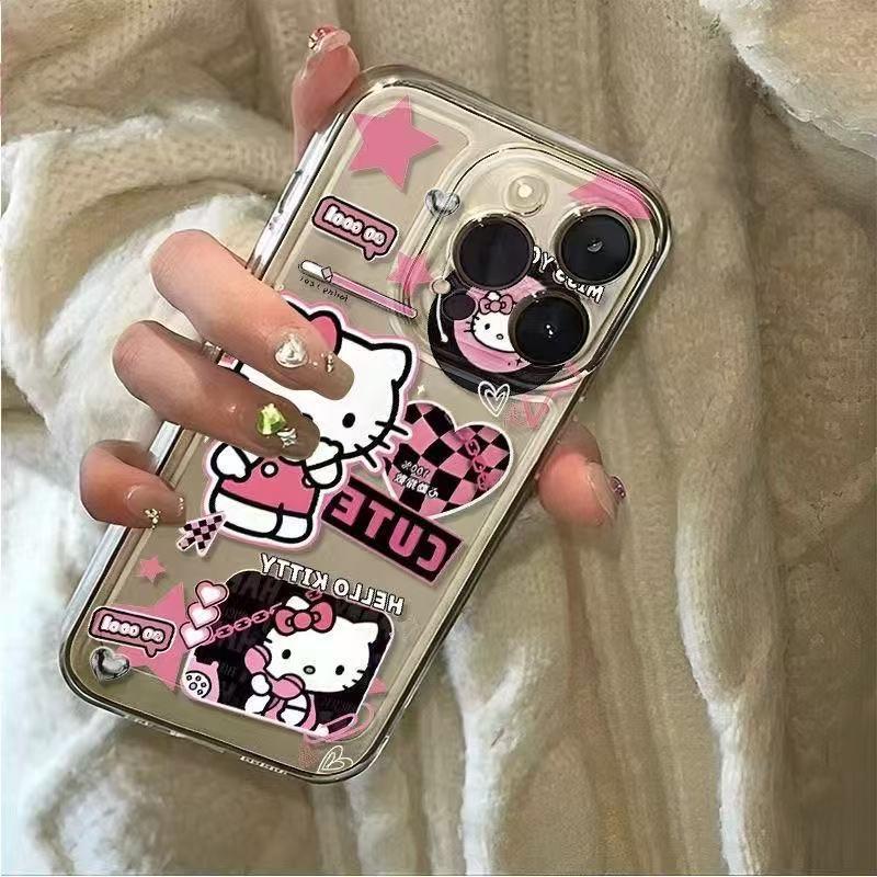 Sanrio Hello Kitty Phone Case for iPhone 12-16 Pro Max (Girly Style)