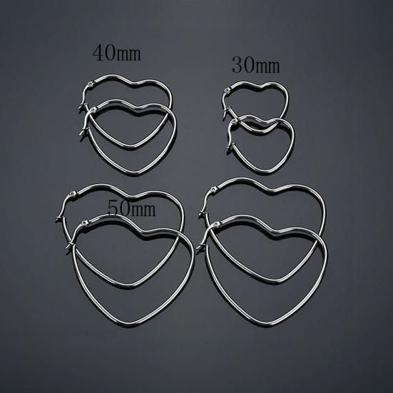 All-match Club Pub Prom Jóias Exageradas Mulheres Grandes Brincos de Argola de Coração de Amor