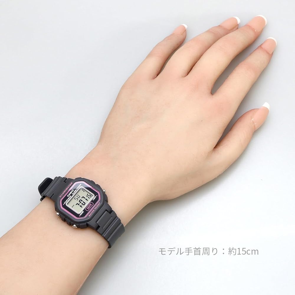 Casio Chippkashi LA-20WH-8A Digital Watch Gray Pink for Women Girls Kids