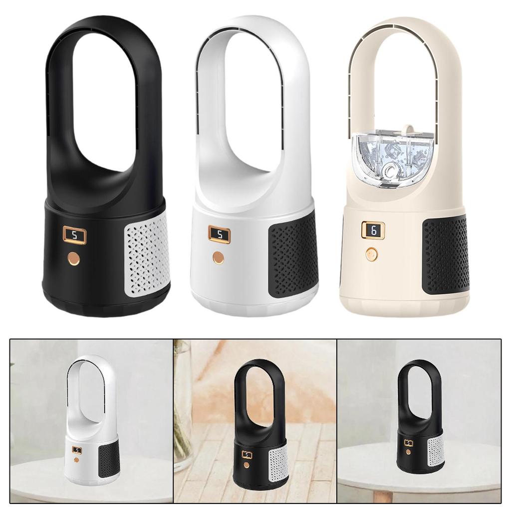 Desk Fan Adjustable Speeds Portable Bladeless Fan for Indoor Summer Office