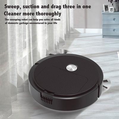 Fully Automatic Sweeping Robot Sweep Vacuum Cleaner Mopping The Floor Mini Cleaner Home Use 1200mAh Intelligent 3 In1 Sweeper