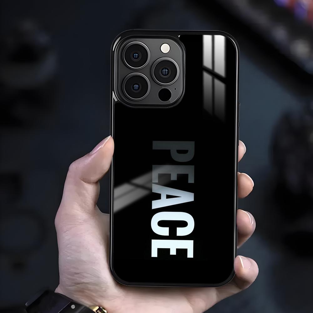 For Peace no War Phone Case For iPhone 16 15 14 13 12 11 Pro Max Plus Mini Magnetic Magsafe Wireless Charging Cover