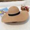 Car and Horse Encrypted Edition Braid Big Eaves Hat Big Edge Straw Hat Sun Hat Ladies Summer Tide Beach Hat Paper Grass