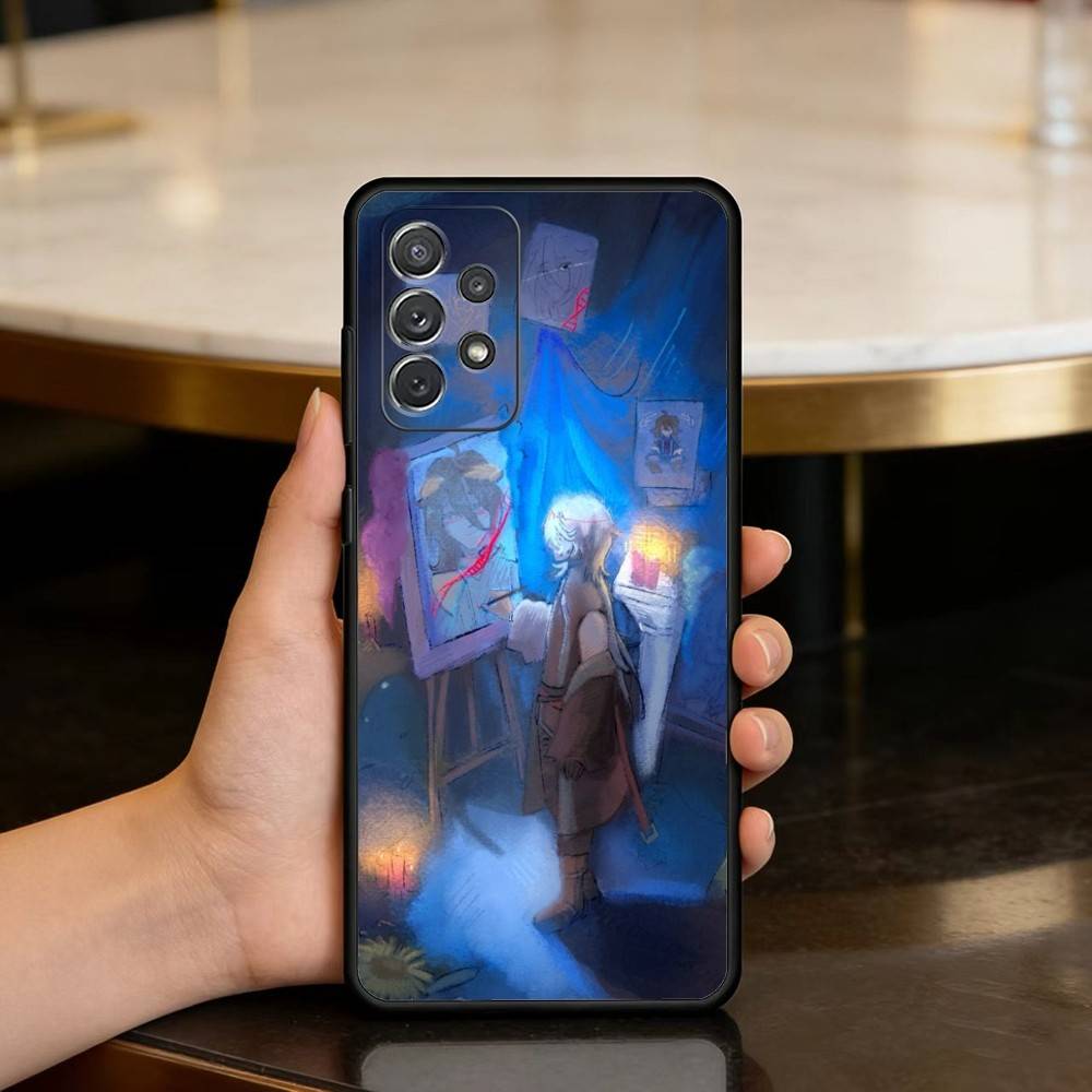 Game D-Date With Death Phone Case For Samsung Galaxy A73,A72,A71,A70,A53,A52,A51,Soft Silicone Black Cover