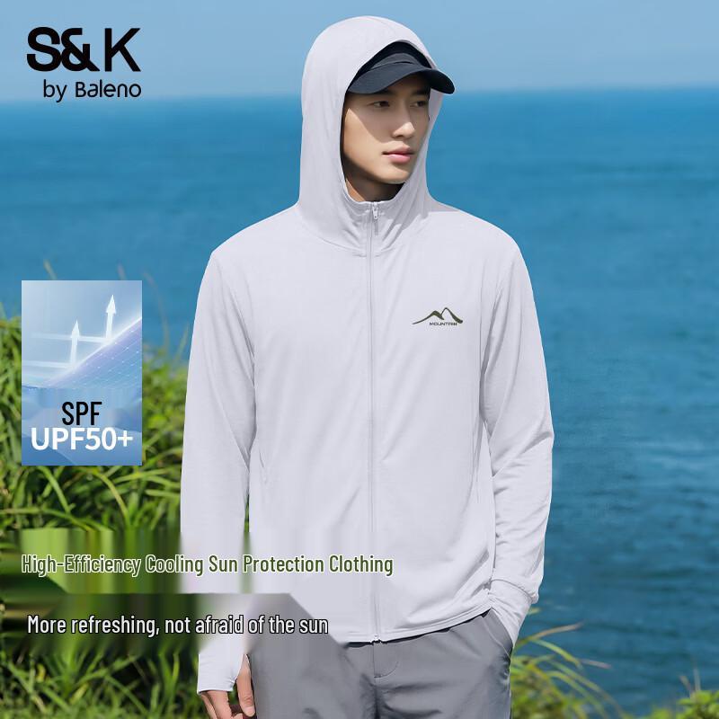 Baleno Men s S&K Ice-Feel Sun Protection Hooded Jacket XL