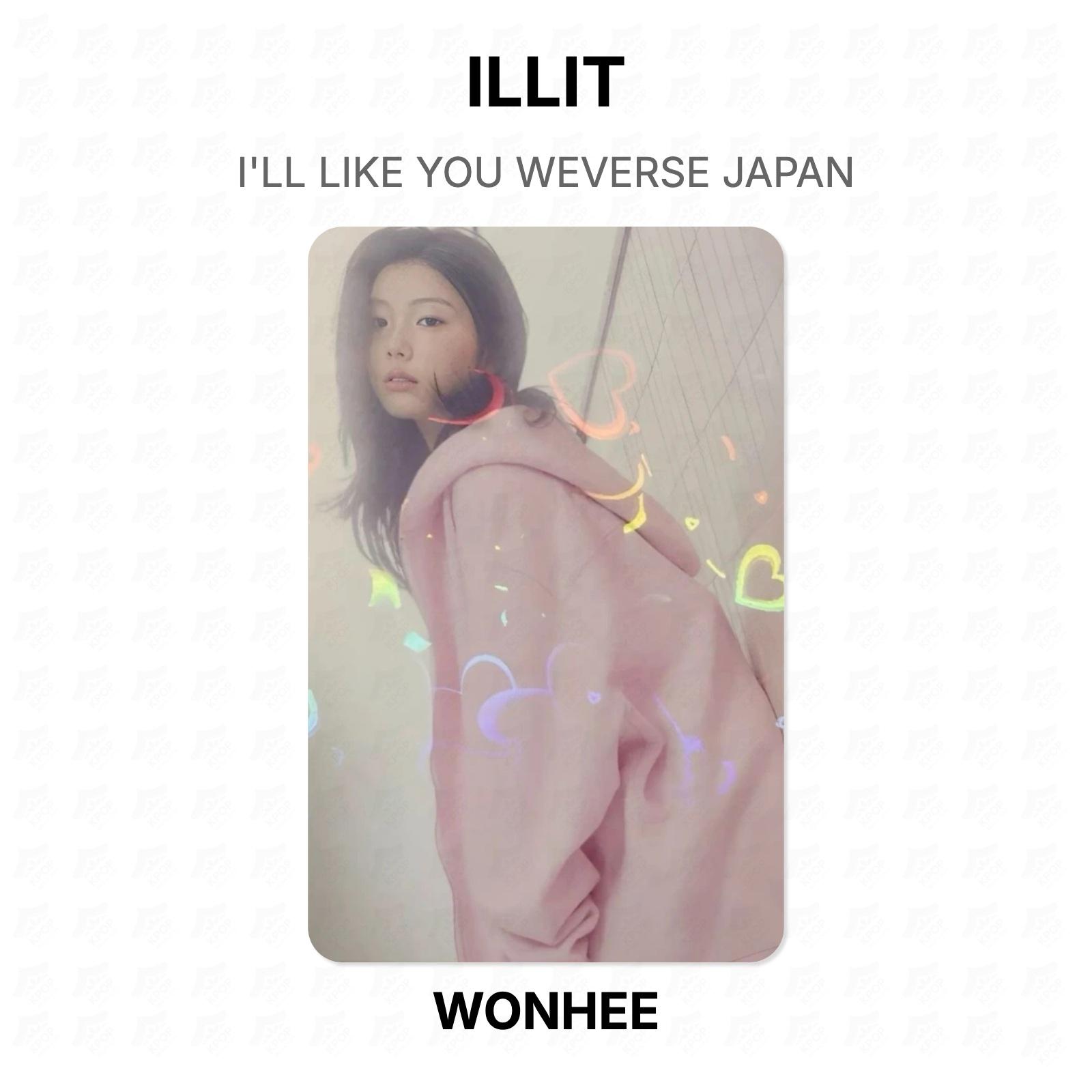 ILLIT WONHEE I LL LIKE YOU WEVERSE JAPAN Official Photocard WONHEE