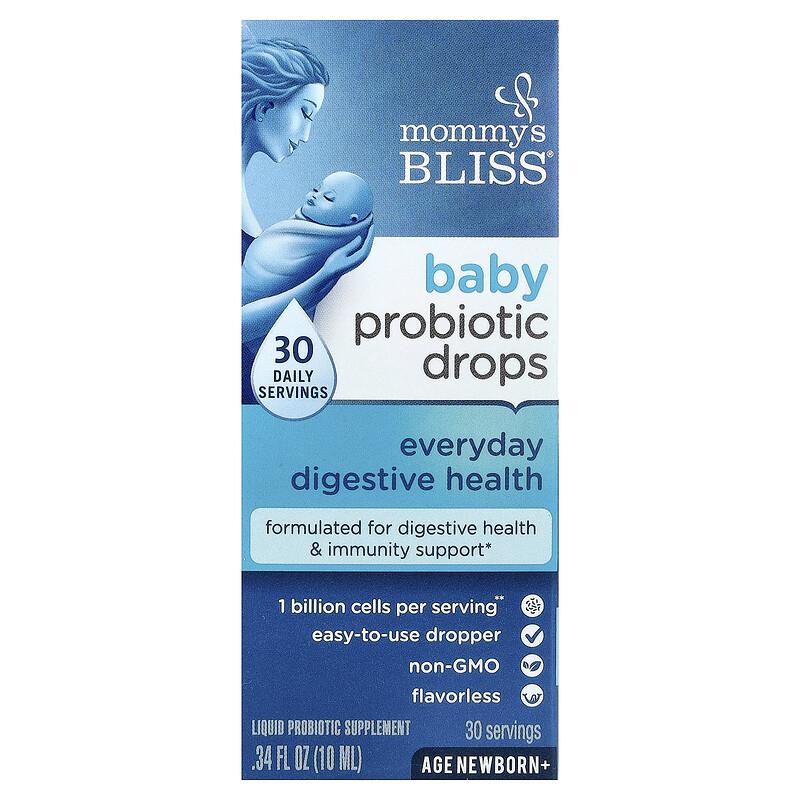 Baby Probiotic Drops, Everyday Digestive Health, Newborn+, 0.34 fl oz (10 ml)