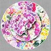 50 Phalaenopsis Flower Graffiti Stickers: Personalized and Fresh Plant Decoration for Water Bottles and Suitcases.