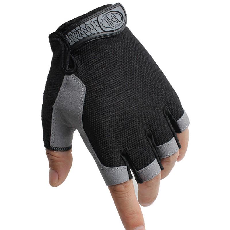 1 Pair Unisex Bicycle Gloves Fitness-Sports Half-Finger Protection Cycling Gear