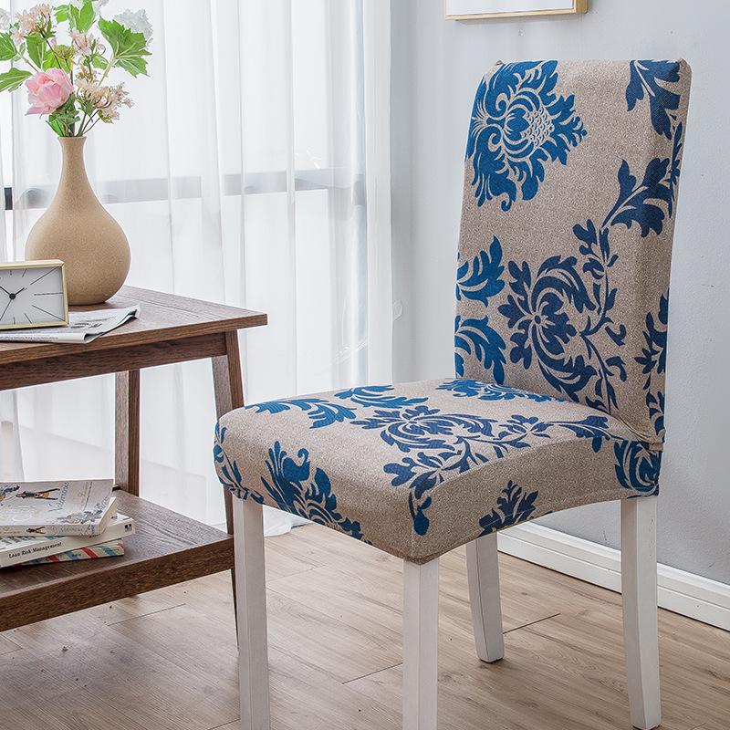 High Elastic Household Chair Cover One-piece Dining Table Chair Cover Chair Cover Fabric Four Seasons
