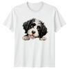 Cute Bernedoodle Puppy Dog Portrait Pet Breed TShirt