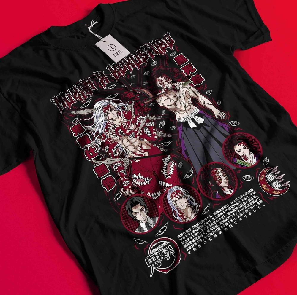 Demon Slayer Shirt Yoriichi Tshirt Kokushibo T-Shirt Muzan Tanjiro Doma Akaza BB415