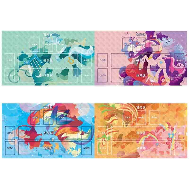 My Little Pony Card Pad Pinkie Pie Fluttershy Applejack Diy Rubber Single Player Battle Mat Anime Action Toy Figures Gifts