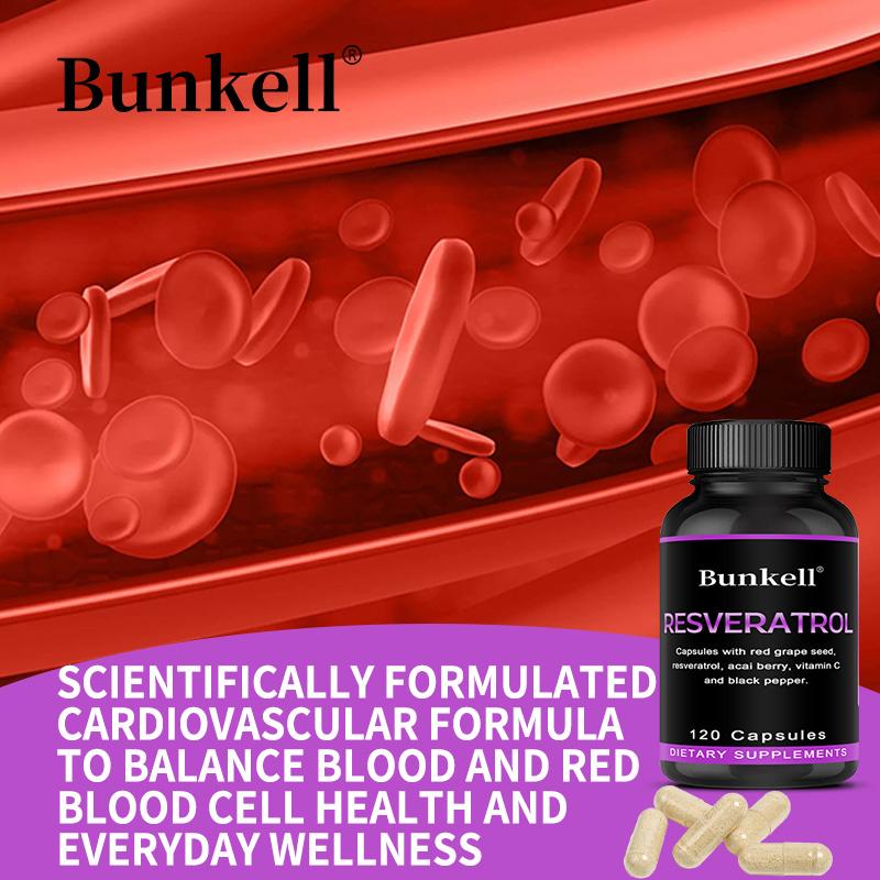 Suplement Diety Z Nasion Winogron Czerwonych, Jagodami Acai, Witaminą C, 120 Kapsułek Na Butelkę
