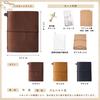 PIENSE Travel Notebook, Collage Notebook, Leather Notebook, Passport Size, Collage, Business Gift, Diary (Brown)
