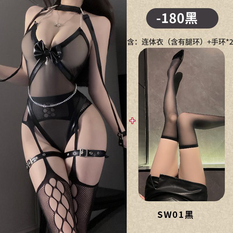 Mei Zhilan Royal Sister wants to hollow out the net, flirt with suspenders, pantyhose, erotic underwear, sexy gas, patent leather, bundled and seduced