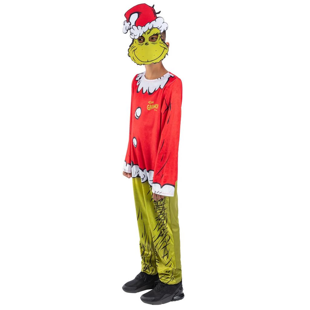 THE GRINCH Childrens/Kids Dr. Seuss Santa Costume