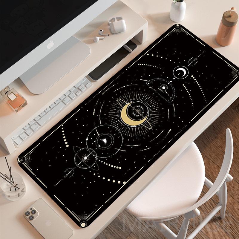 

Kawaii Moon Star Mouse Pad Extra Girly Accessories Playmats Cute Carpets Lapto Gamer Purple Pink Magic Large Keyboard MouseMat 300X700X3MM-lqy чёрный