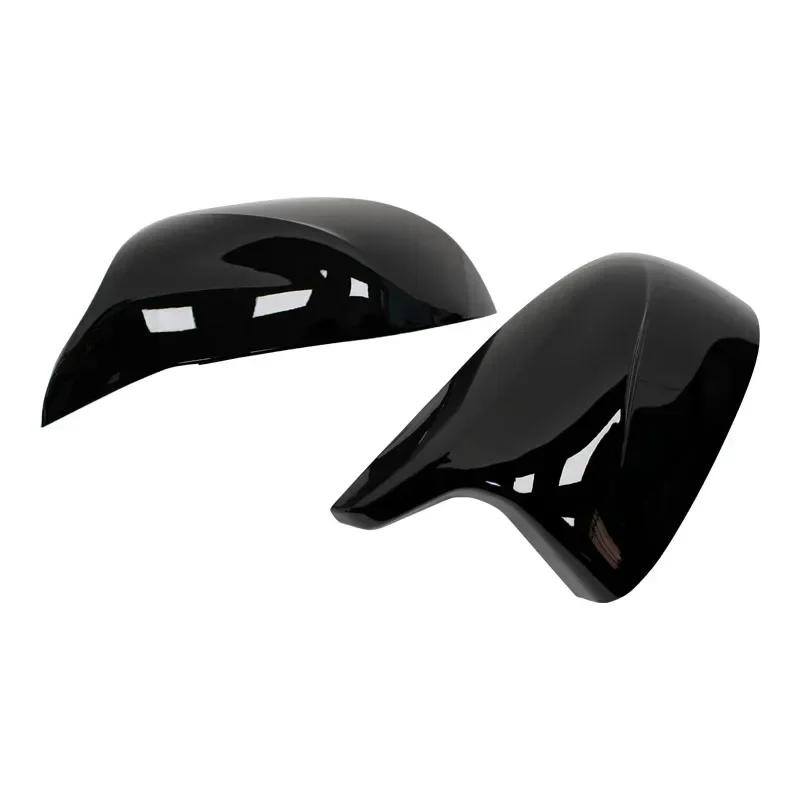 2 Pieces Rearview Mirror Cover Caps Carbon Black for BMW F25 X3 F26 X4 F15 X5 F16 X6 2014-2018