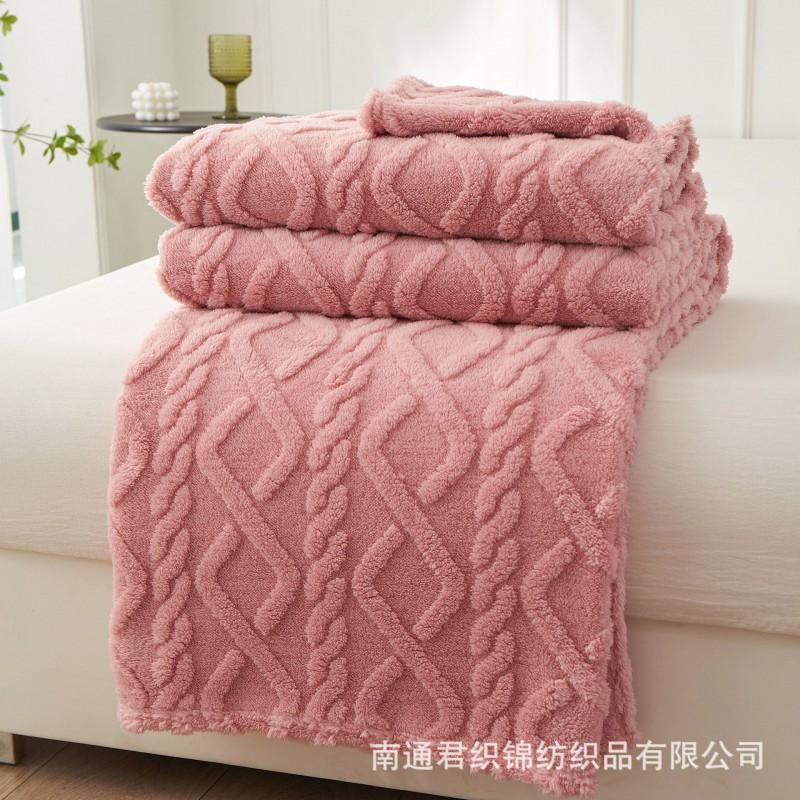 Single-layer Fleece Blanket Coral All-season Home Office Air Conditioner Pet Gift Small