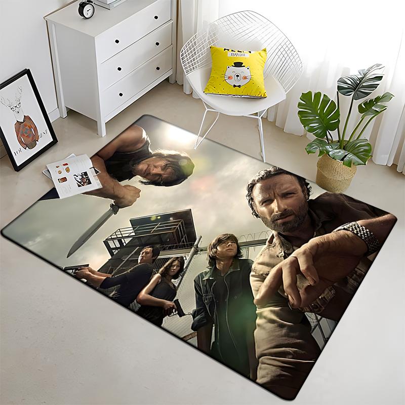 The Walking Dead Fans Collect Carpets Sofa Table Rug Anti Slip Floor Mat Halloween Decoration Floor MatLiving Room Home Decor